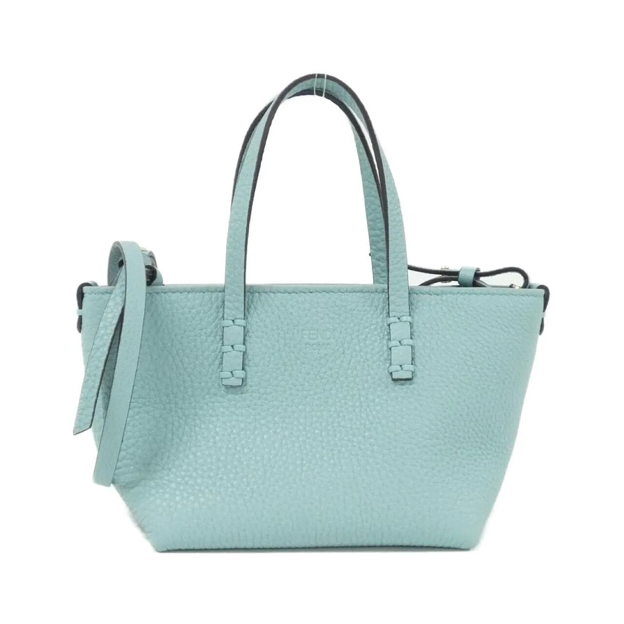 FENDI 8BS096 AS84 Handbag Leather Black