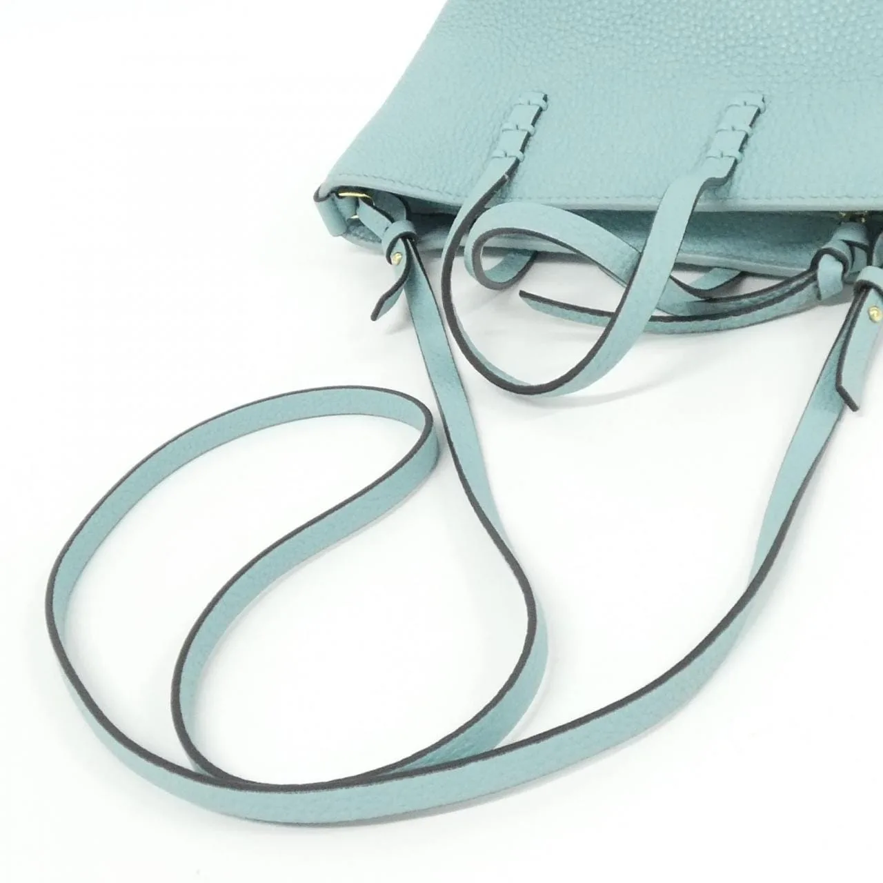 FENDI 8BS096 AS84 Handbag Leather 黑色 皮革 中古品A - 縮圖 7