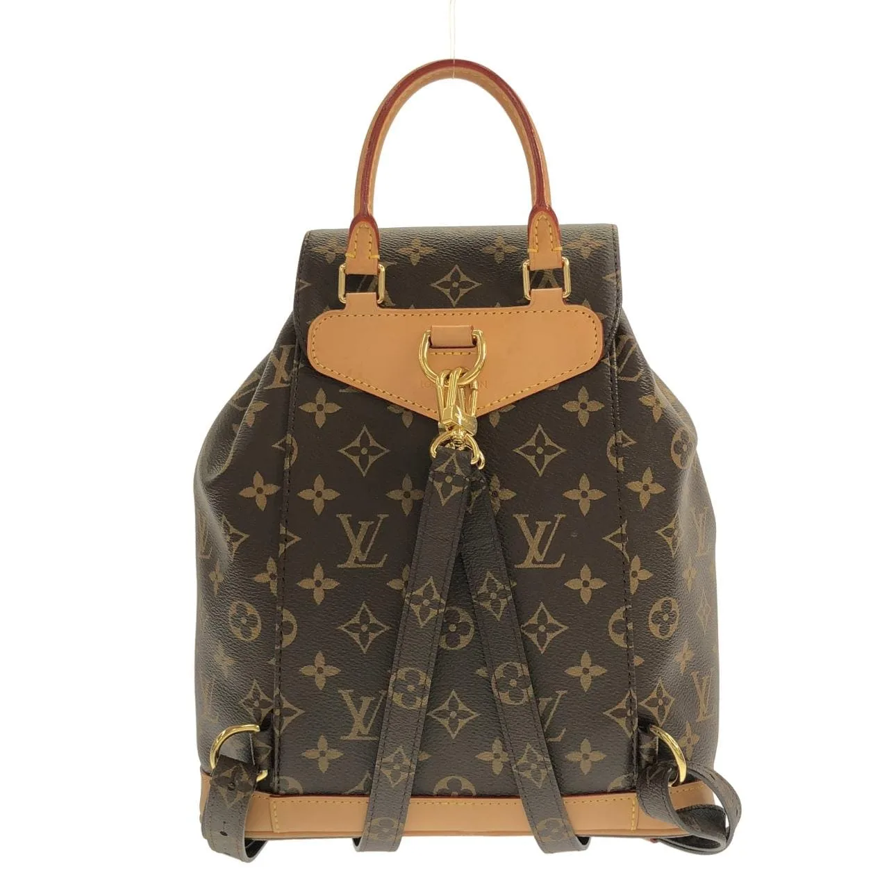 LOUIS VUITTON Montsouris M11198 Backpack Monogram 黑色 Monogram 中古品A - 縮圖 2