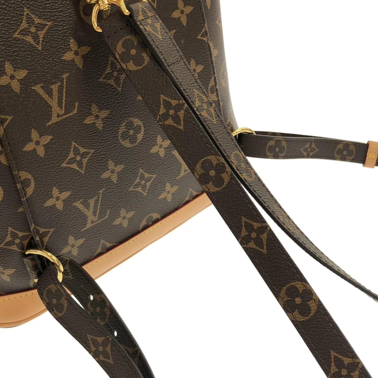 LOUIS VUITTON Montsouris M11198 Backpack Monogram 黑色 Monogram 中古品A - 縮圖 7