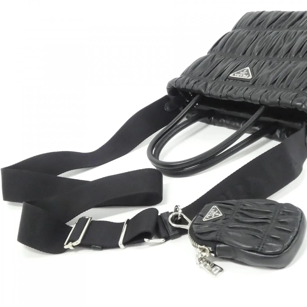 PRADA 1BG321 Handbag Black Rank A - Thumbnail 6