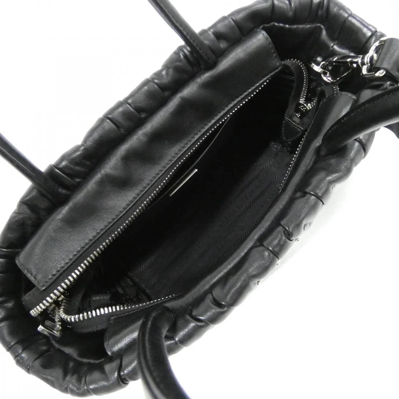 PRADA 1BG321 Handbag Black Rank A - Thumbnail 7