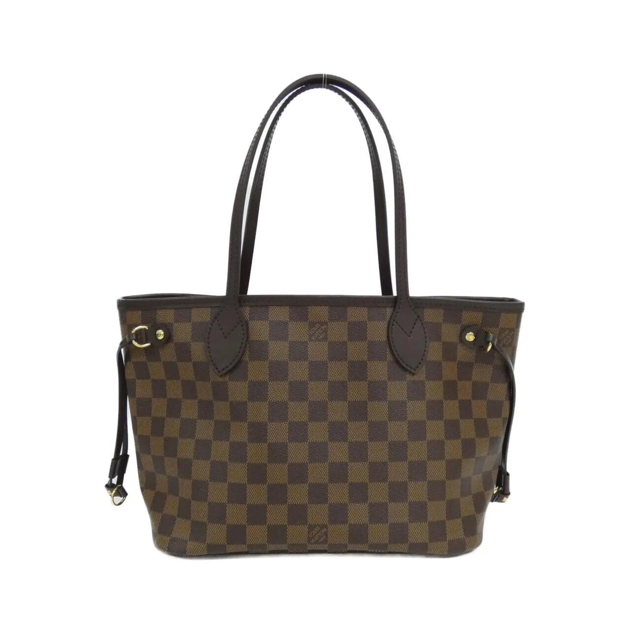 LOUIS VUITTON Neverfull N40600 Tote Damier Black