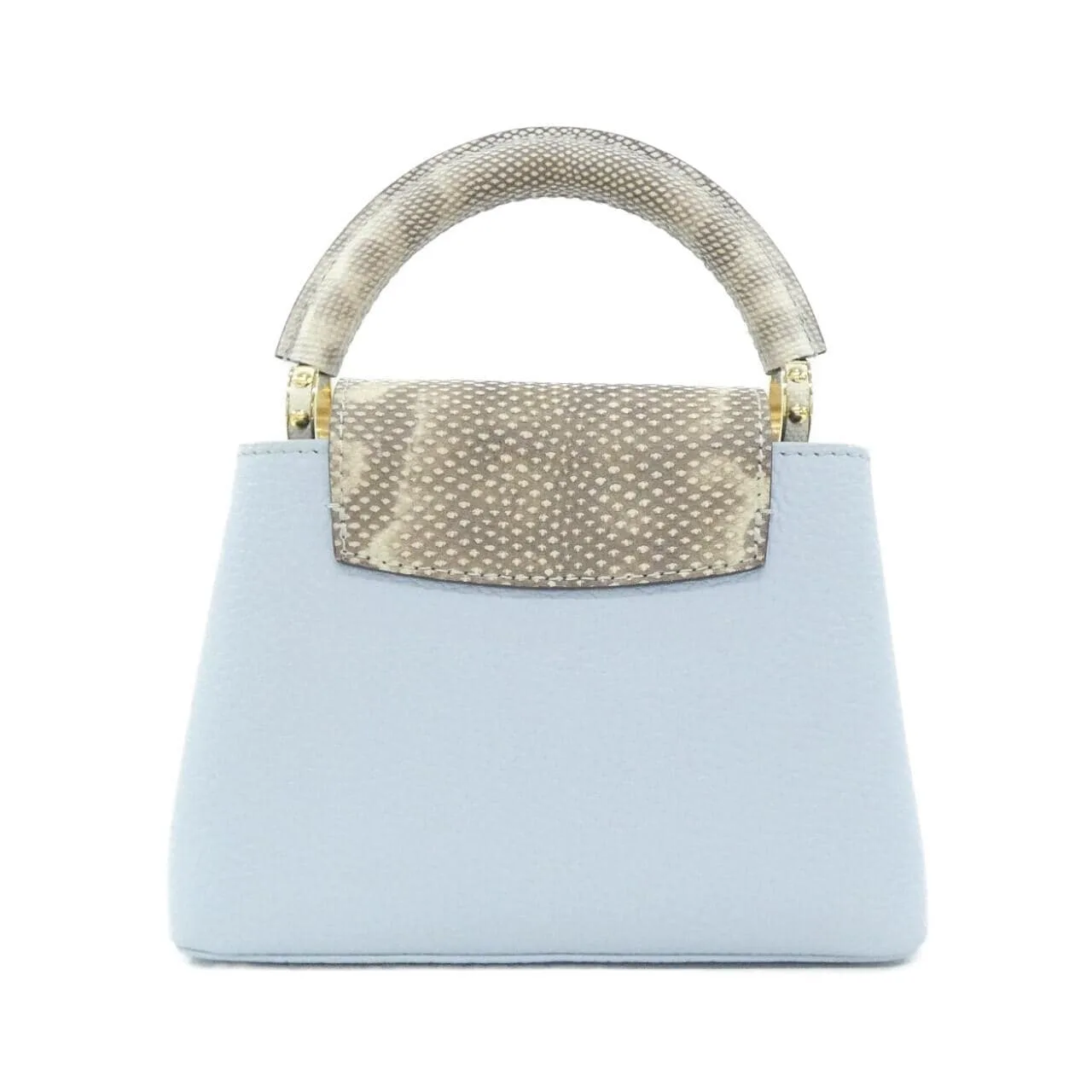 LOUIS VUITTON Capucines M22876 Handbag Leather Blue Leather Rank A - Thumbnail 2