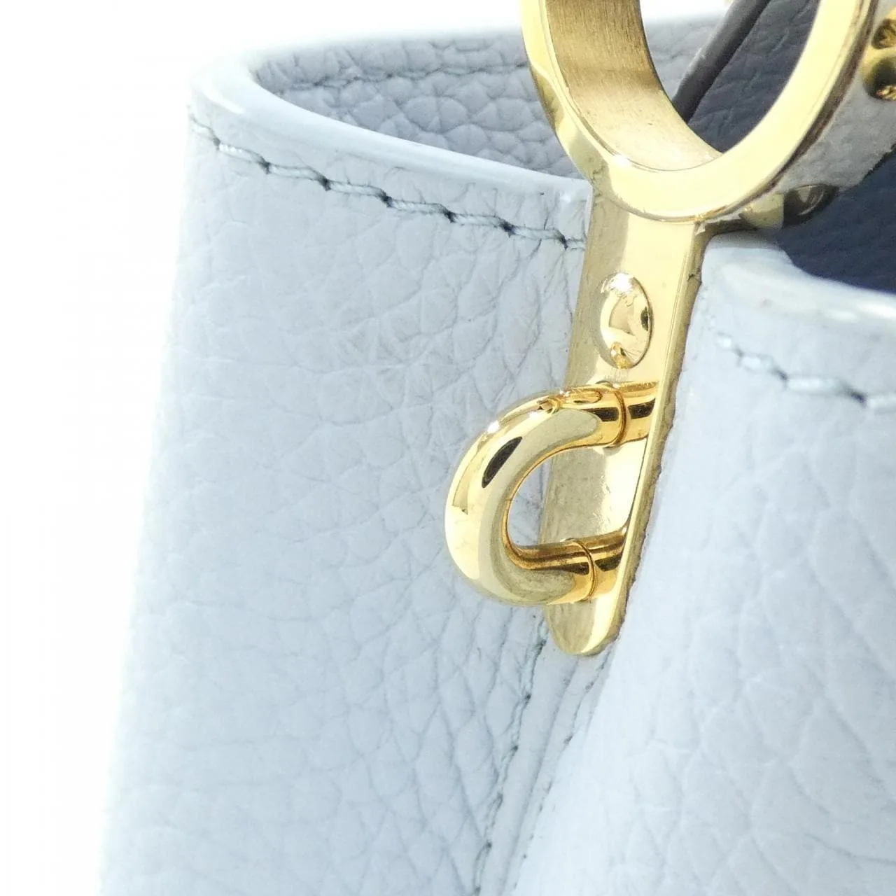 LOUIS VUITTON Capucines M22876 Handbag Leather Blue Leather Rank A - Thumbnail 4