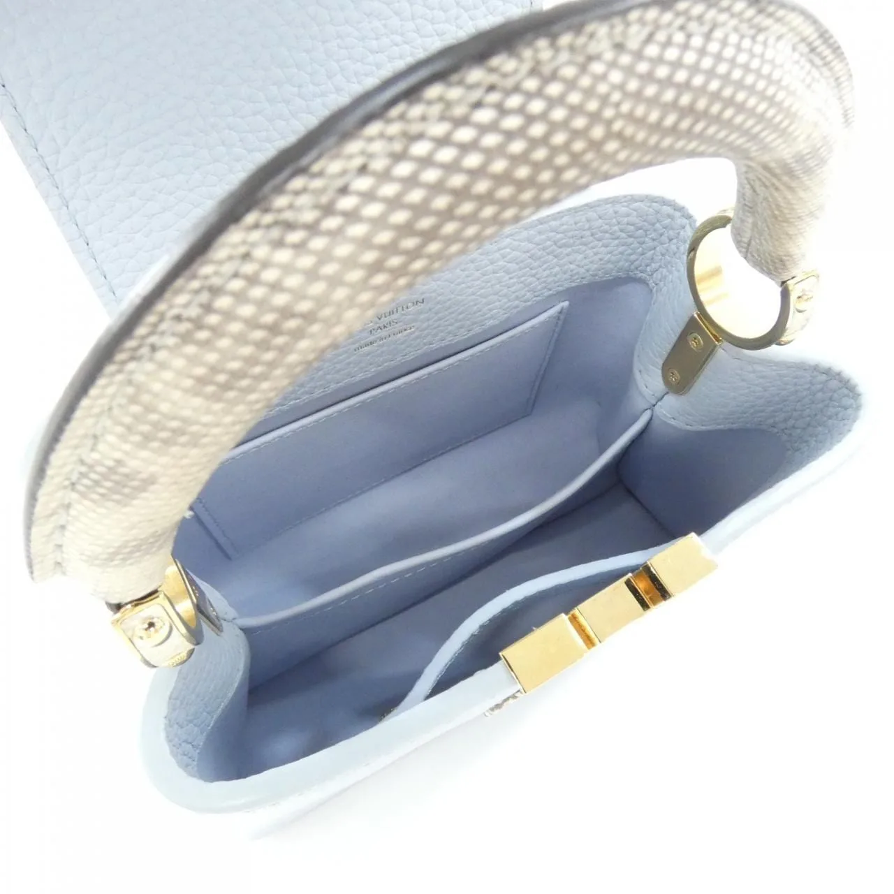 LOUIS VUITTON Capucines M22876 Handbag Leather Blue Leather Rank A - Thumbnail 7