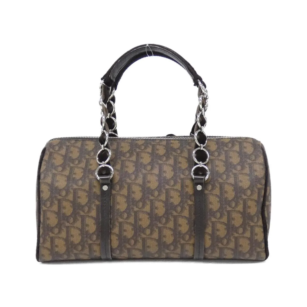 DIOR 手提包 帆布 棕色 帆布 中古品B - 縮圖 2