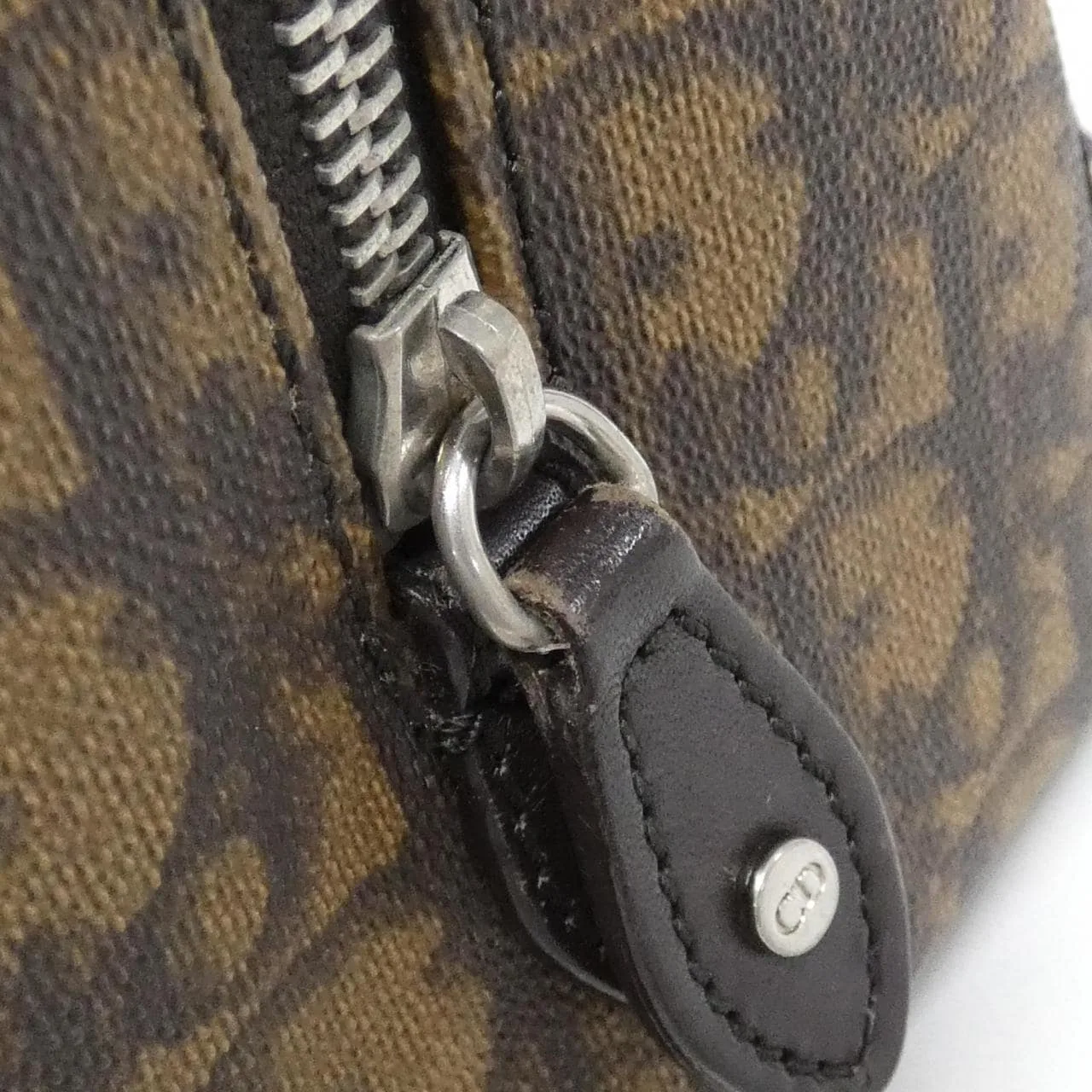 DIOR 手提包 帆布 棕色 帆布 中古品B - 縮圖 5