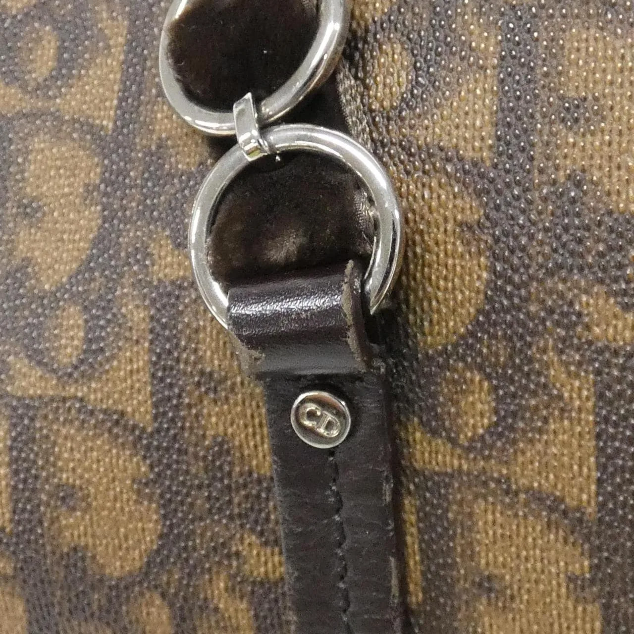 DIOR 手提包 帆布 棕色 帆布 中古品B - 縮圖 6