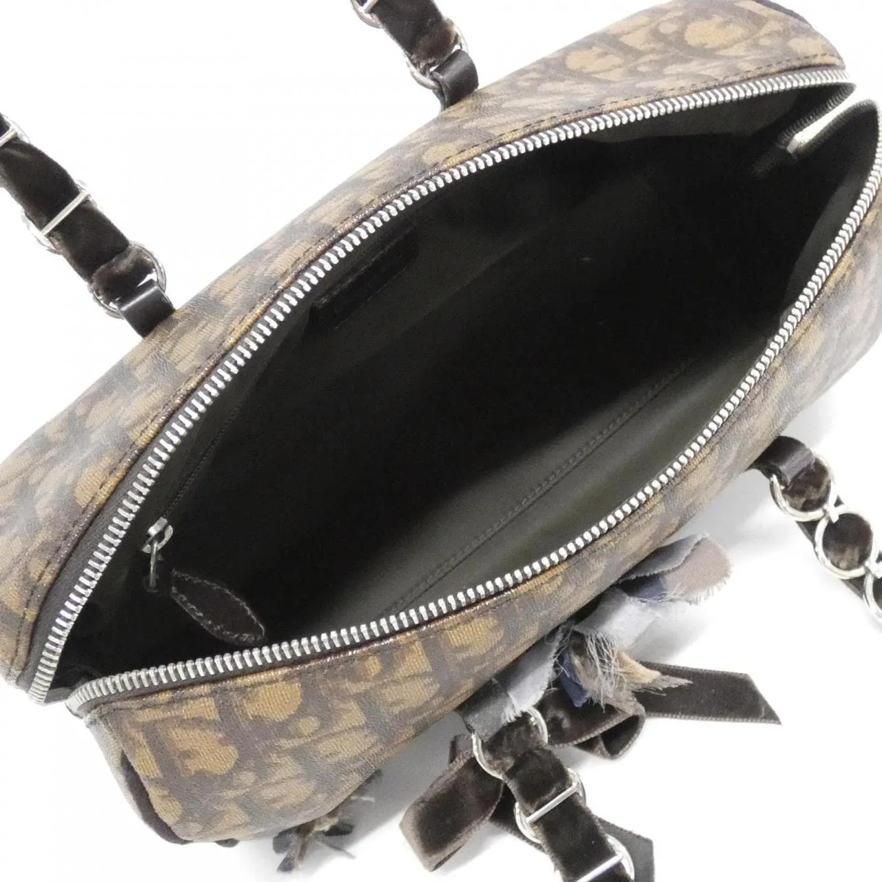 DIOR 手提包 帆布 棕色 帆布 中古品B - 縮圖 8