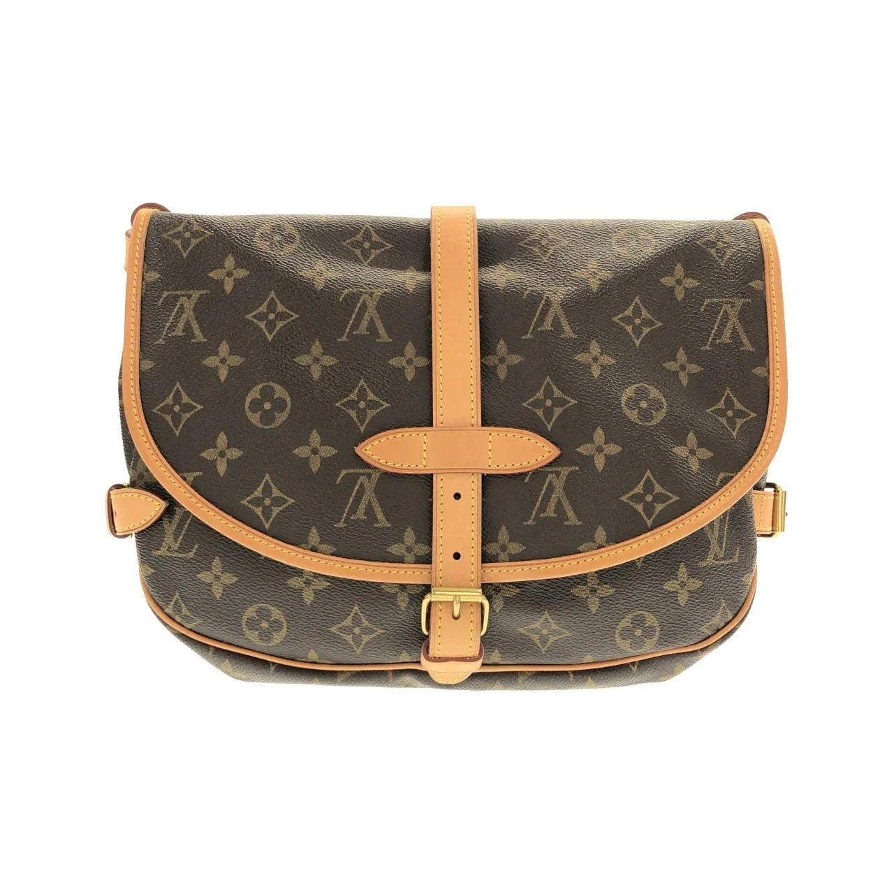 LOUIS VUITTON Saumur M42256 Shoulder Monogram Black Monogram Rank A - Thumbnail 2