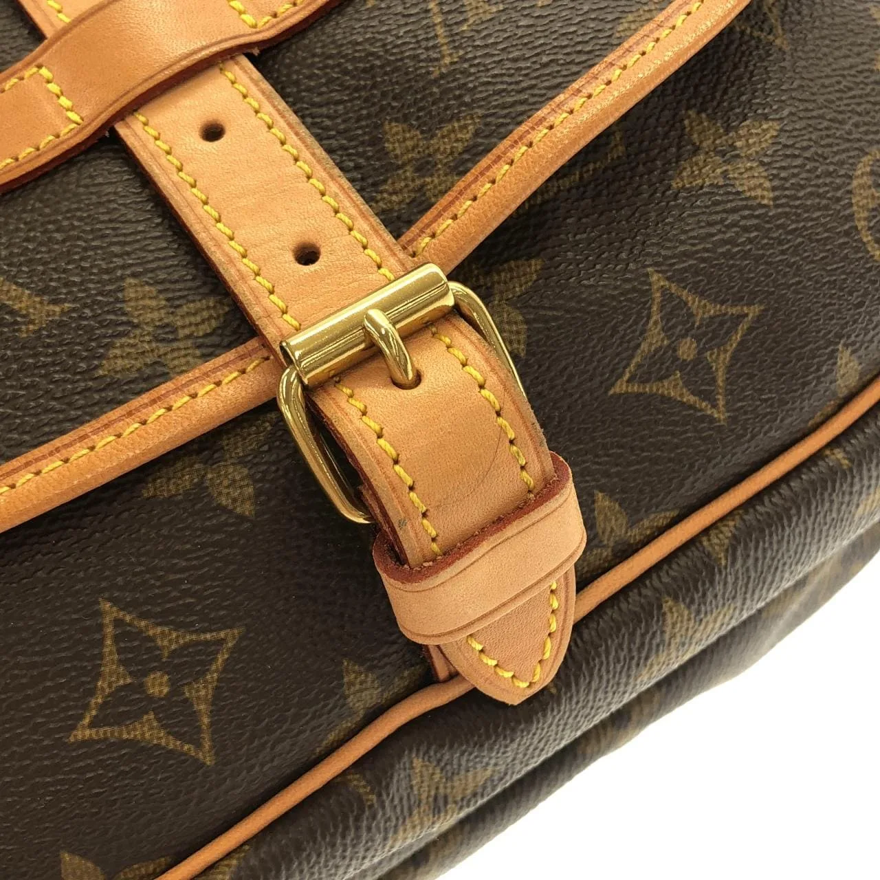 LOUIS VUITTON Saumur M42256 Shoulder Monogram Black Monogram Rank A - Thumbnail 5