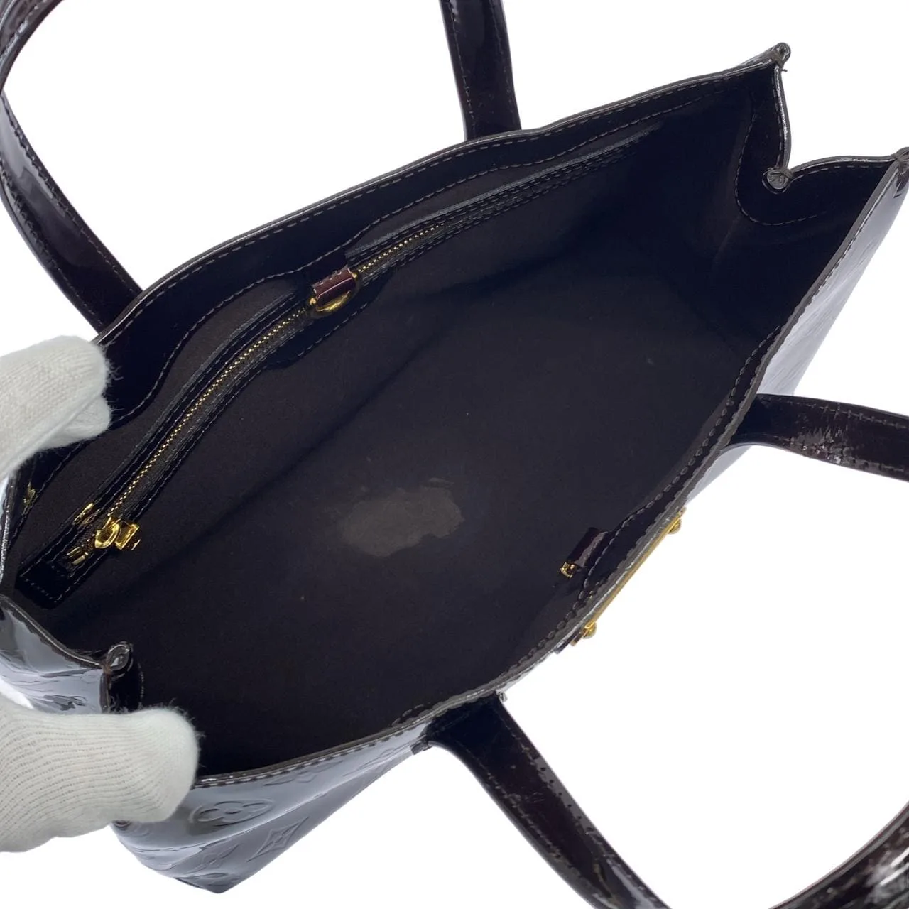 LOUIS VUITTON M93641 Handbag Vernis Black Vernis Rank A - Thumbnail 7