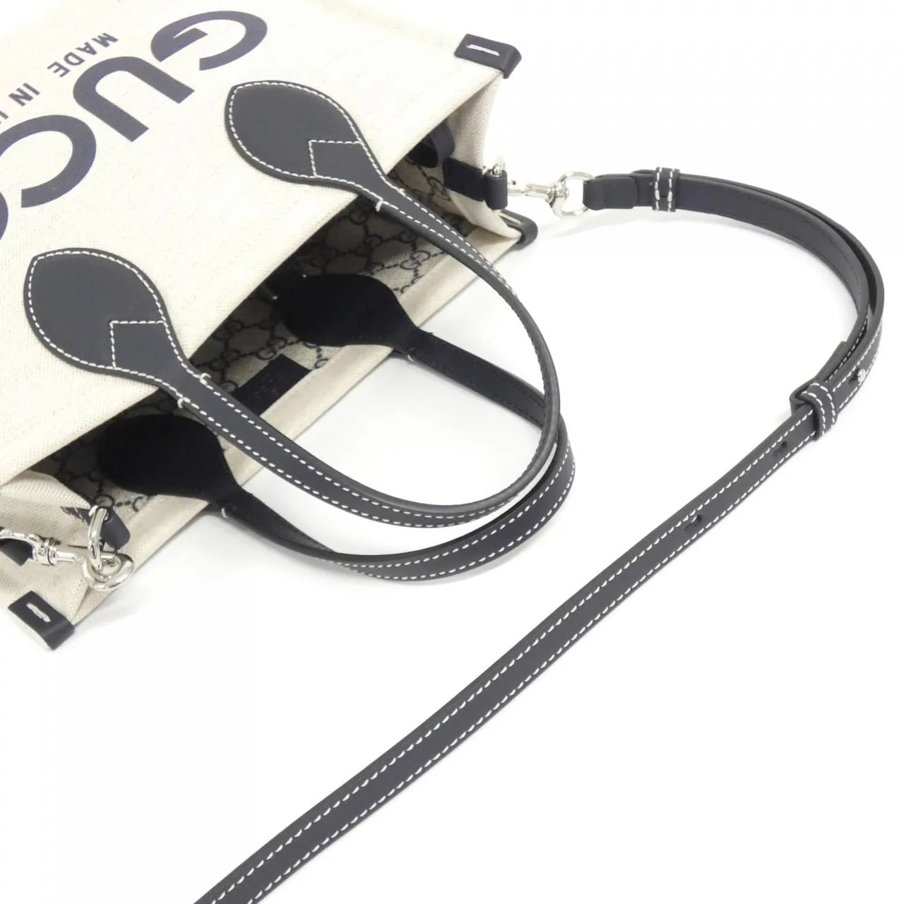 GUCCI 772144 FACVW Handbag Canvas Black Canvas Rank A - Thumbnail 4