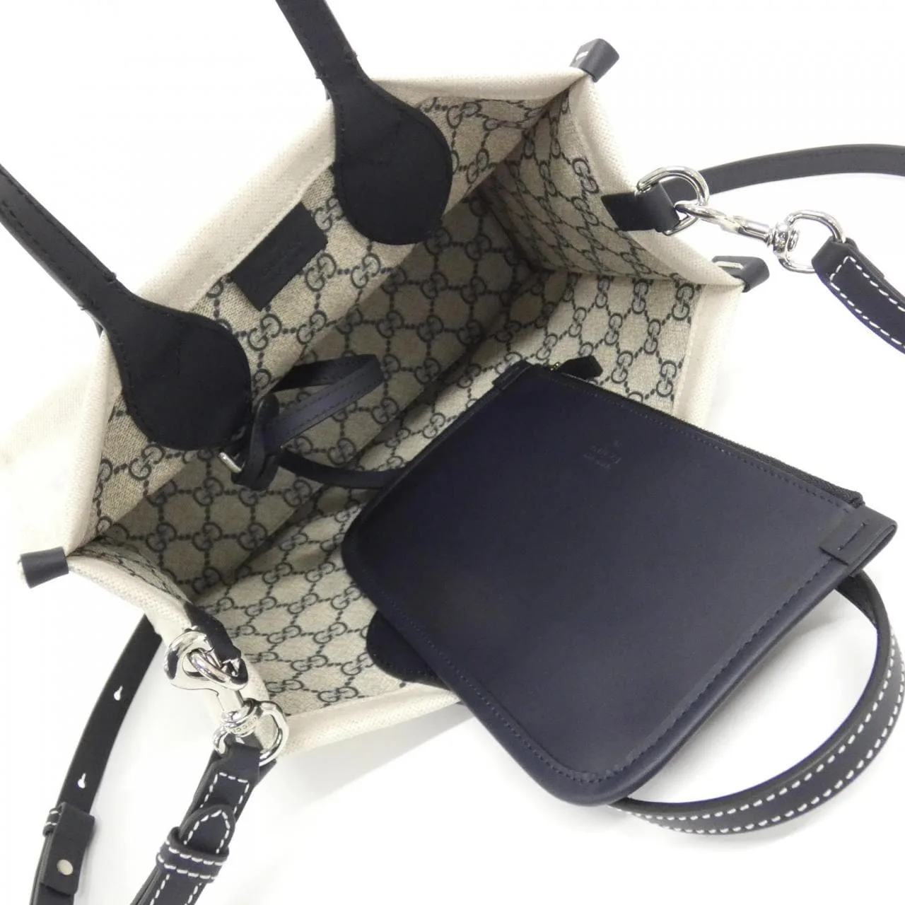 GUCCI 772144 FACVW Handbag Canvas Black Canvas Rank A - Thumbnail 5