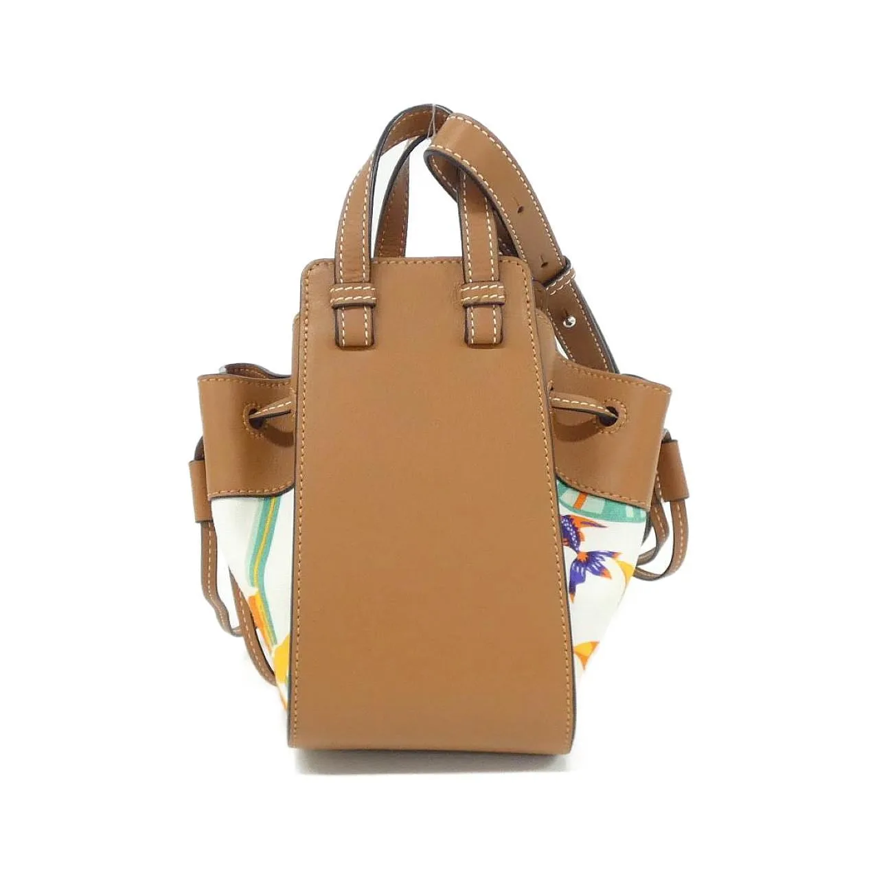 LOEWE Hammock 328 72 V07 Shoulder Canvas White Canvas Rank A - Thumbnail 2