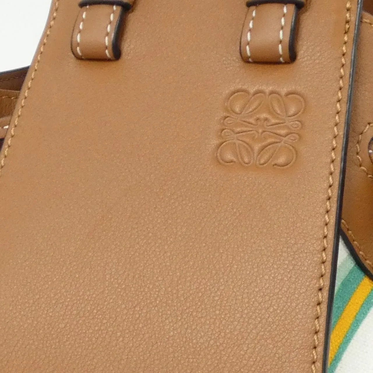 LOEWE Hammock 328 72 V07 Shoulder Canvas White Canvas Rank A - Thumbnail 4