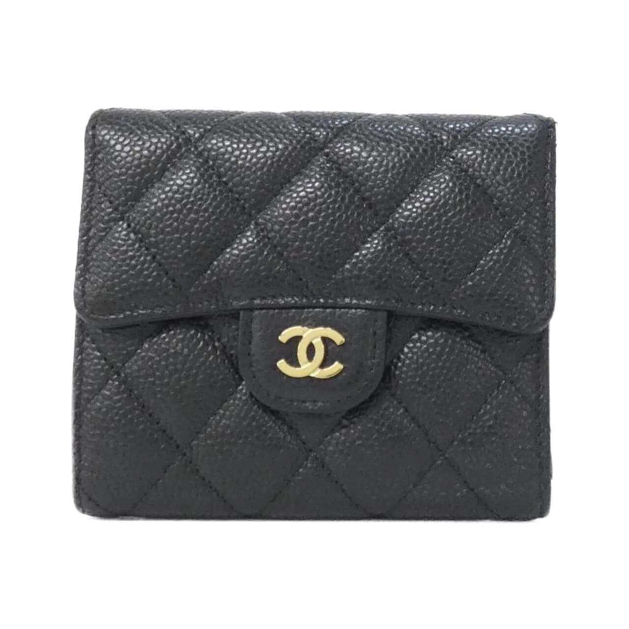 CHANEL Timeless Classic AP0231 Wallet Grained Calfskin Black