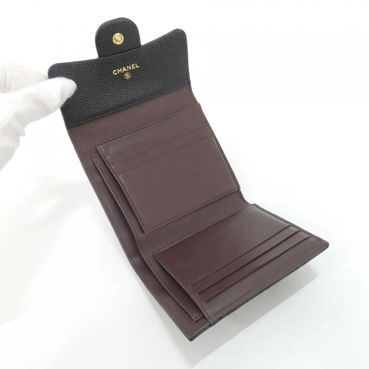 CHANEL Timeless Classic AP0231 Wallet Grained Calfskin Black Grained Calfskin Rank A - Thumbnail 5