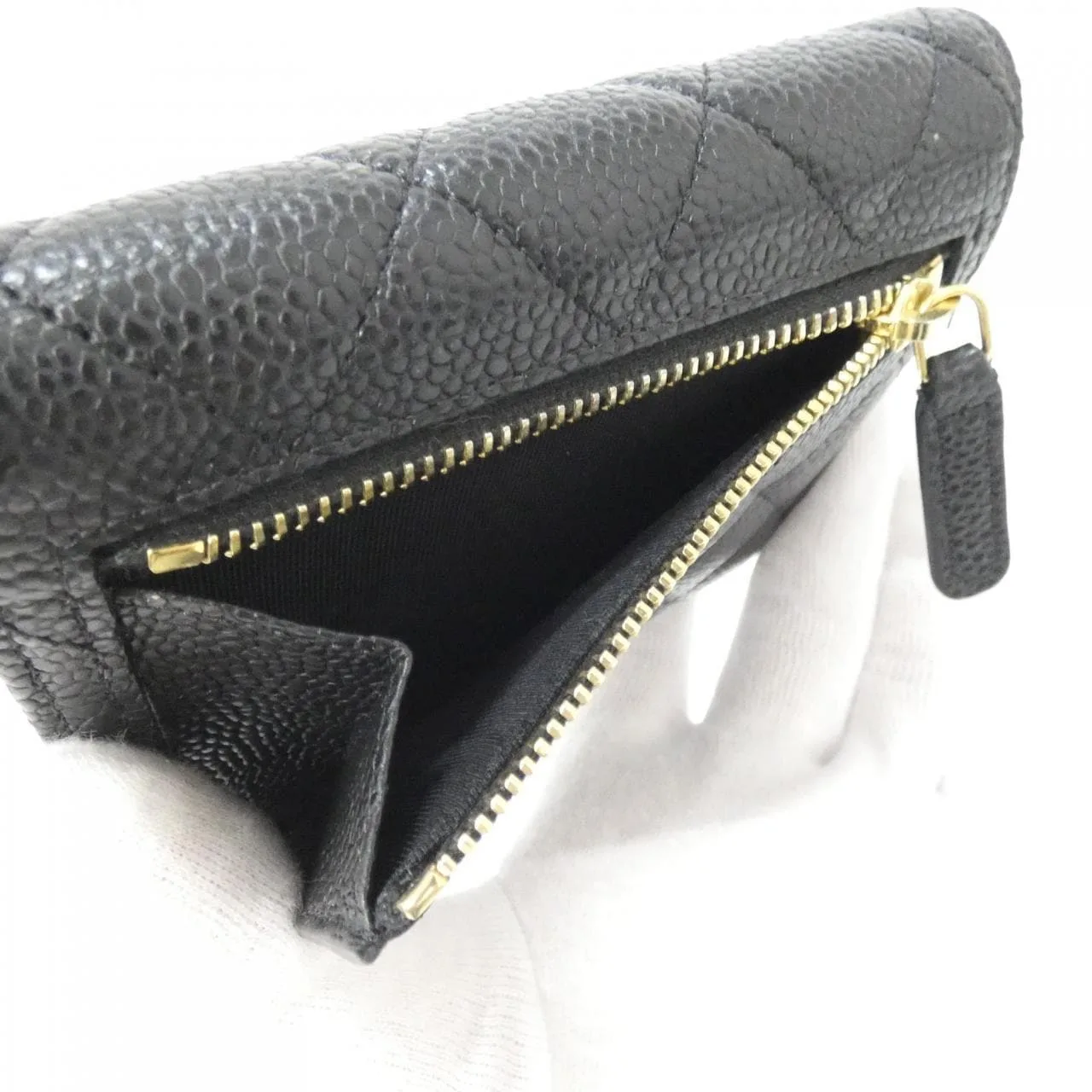 CHANEL Timeless Classic AP0231 Wallet Grained Calfskin Black Grained Calfskin Rank A - Thumbnail 7