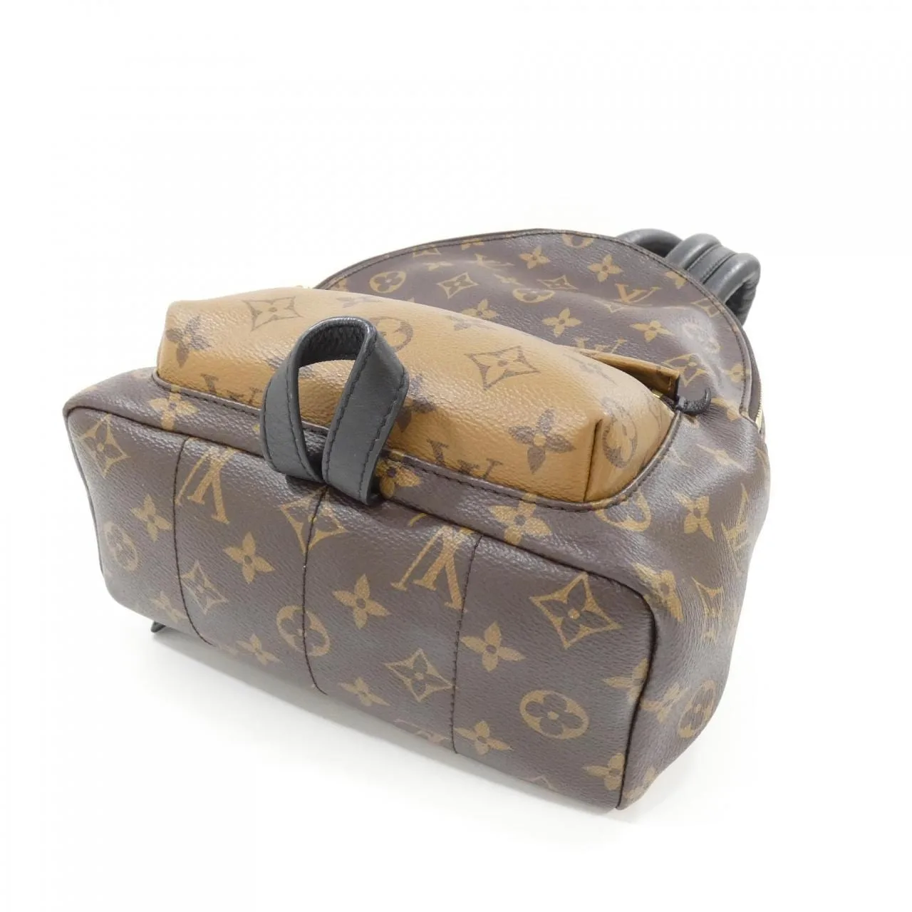 LOUIS VUITTON Palm Springs M44870 Backpack Monogram 黑色 Monogram 中古品A - 縮圖 3