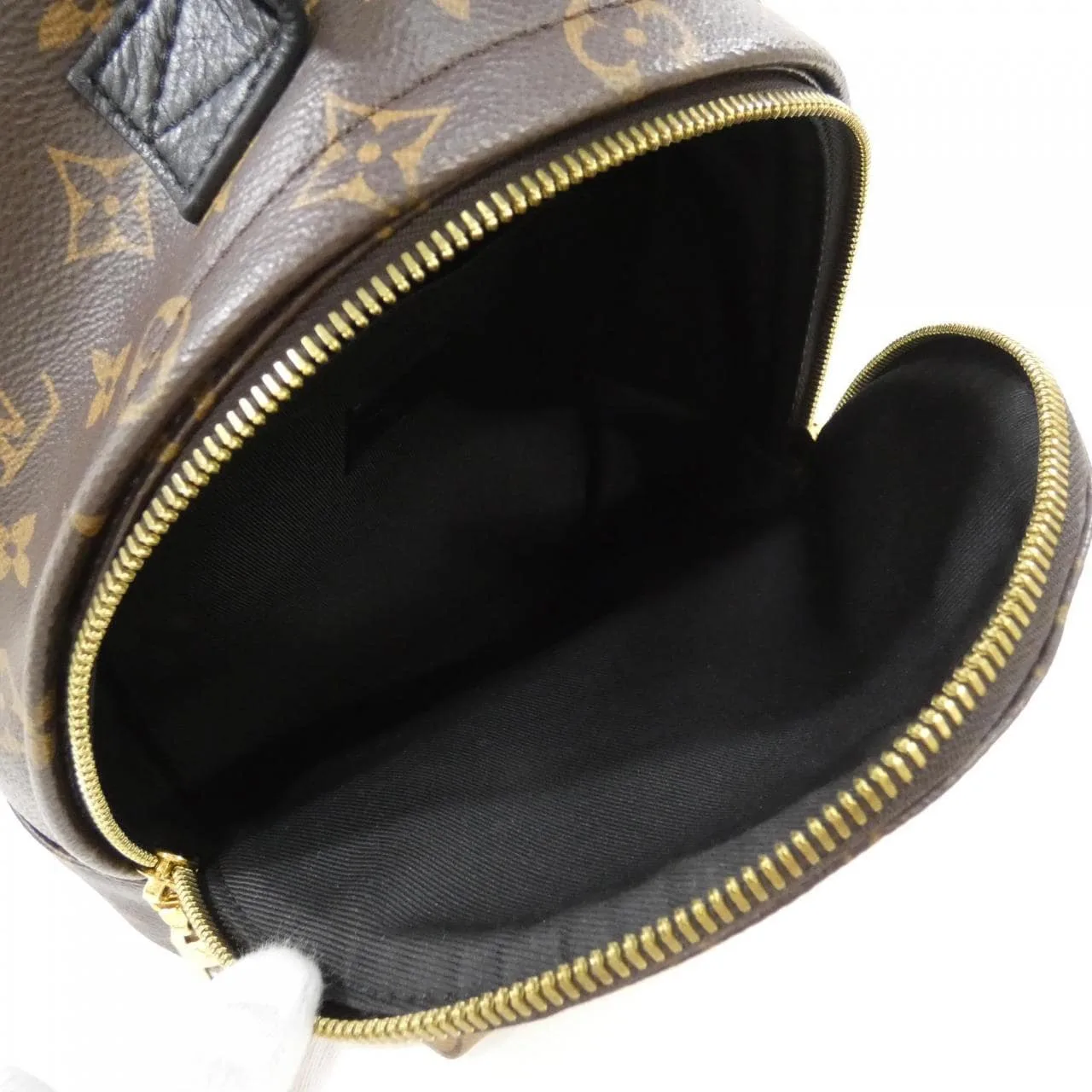 LOUIS VUITTON Palm Springs M44870 Backpack Monogram 黑色 Monogram 中古品A - 縮圖 8