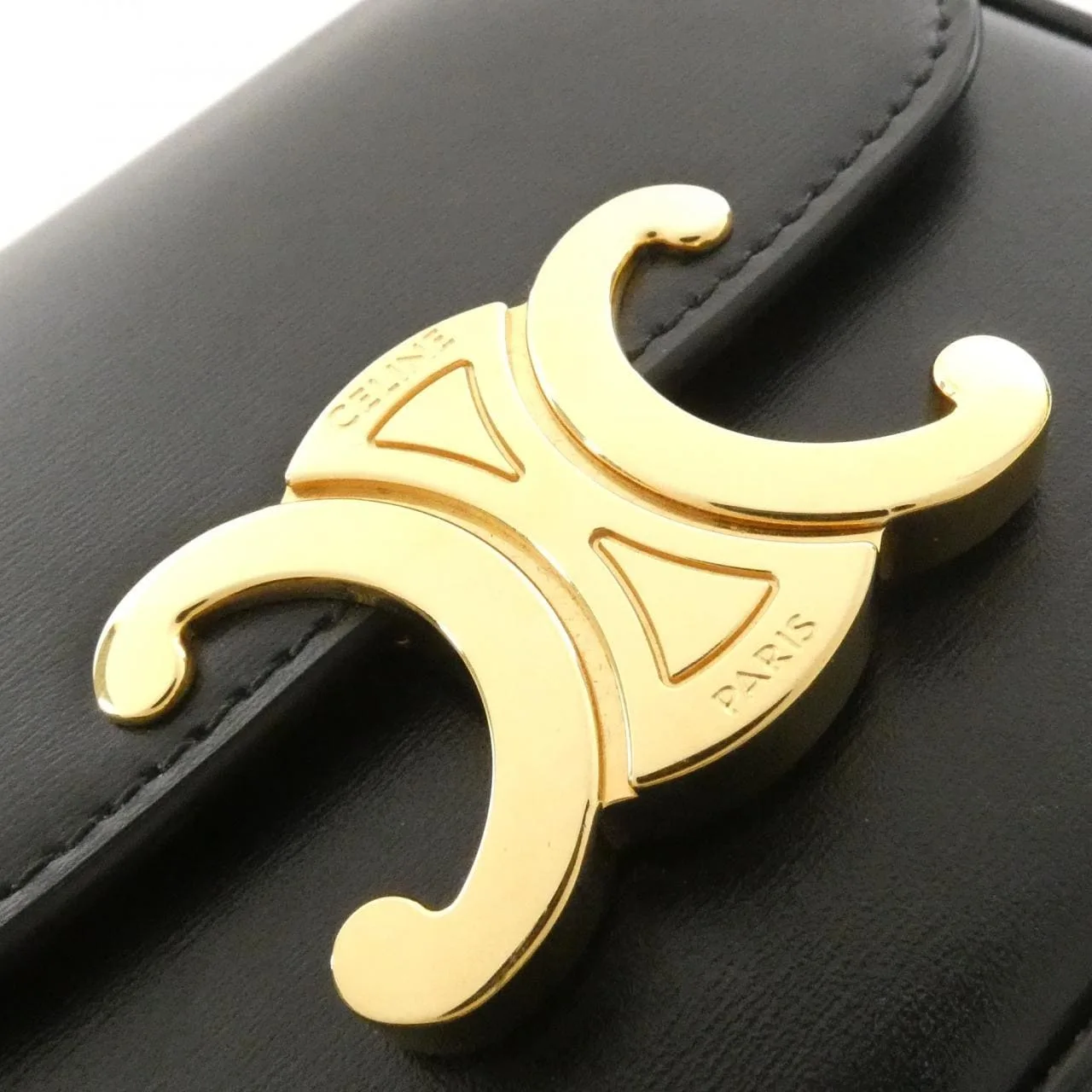 CELINE 10I513DPV Shoulder Black Rank B - Thumbnail 4