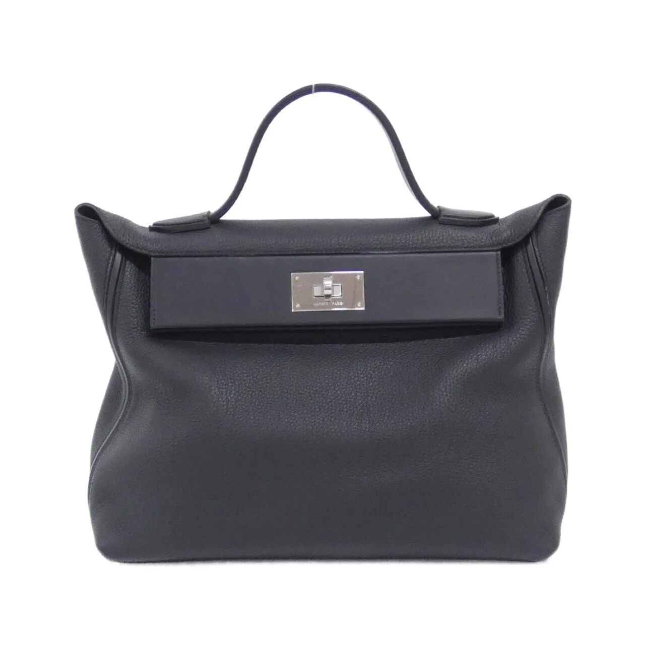 HERMES 075244CK Handbag Swift Black