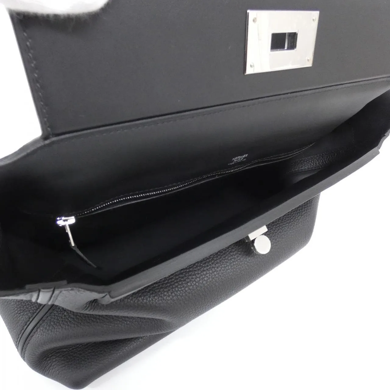 HERMES In-the-Loop 075244CK Handbag Swift 黑色 Swift 皮 中古品A - 縮圖 7