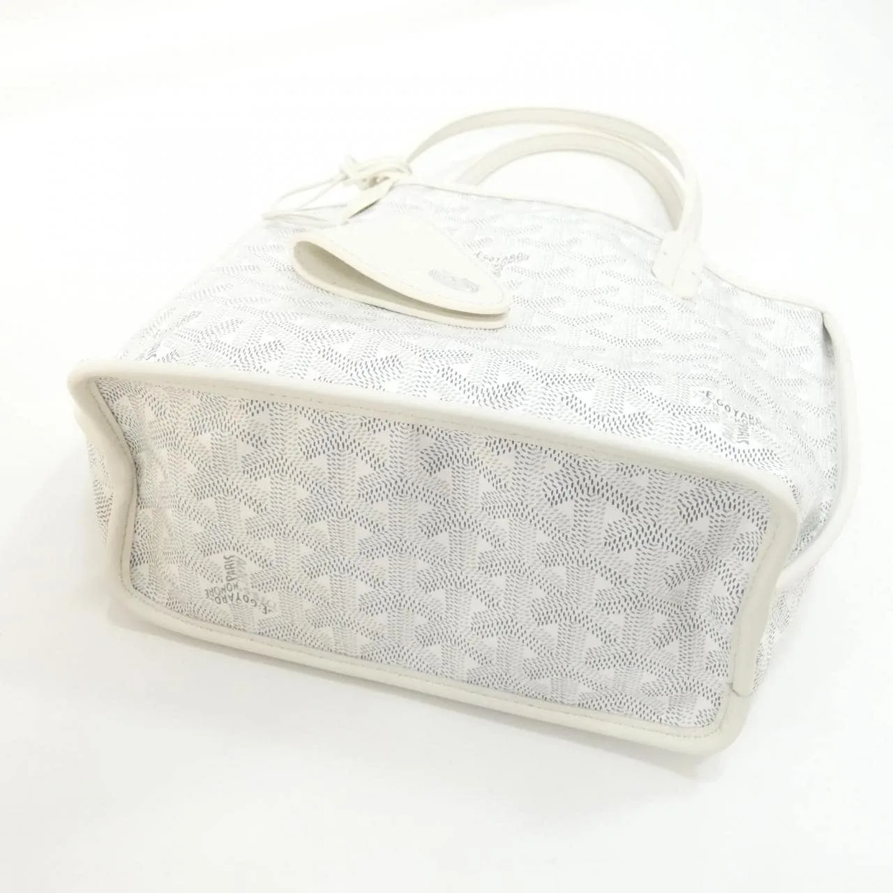 GOYARD Anjou Handbag Canvas 白色 帆布 未使用品 - 縮圖 2