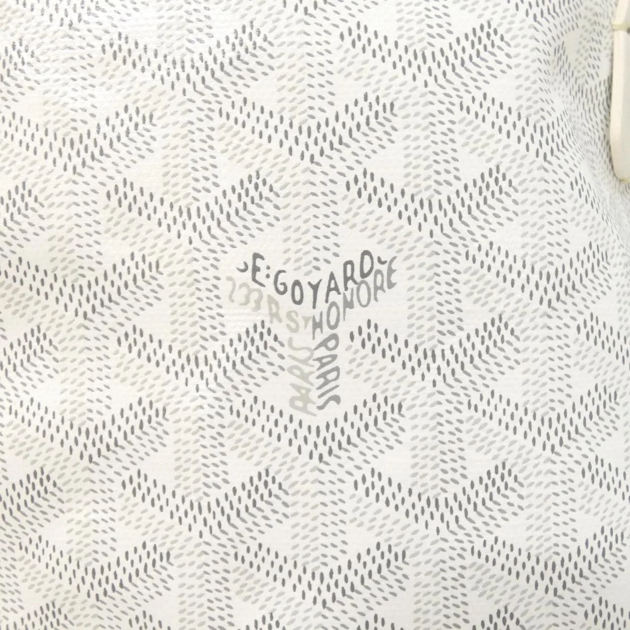 GOYARD Anjou Handbag Canvas 白色 帆布 未使用品 - 縮圖 3