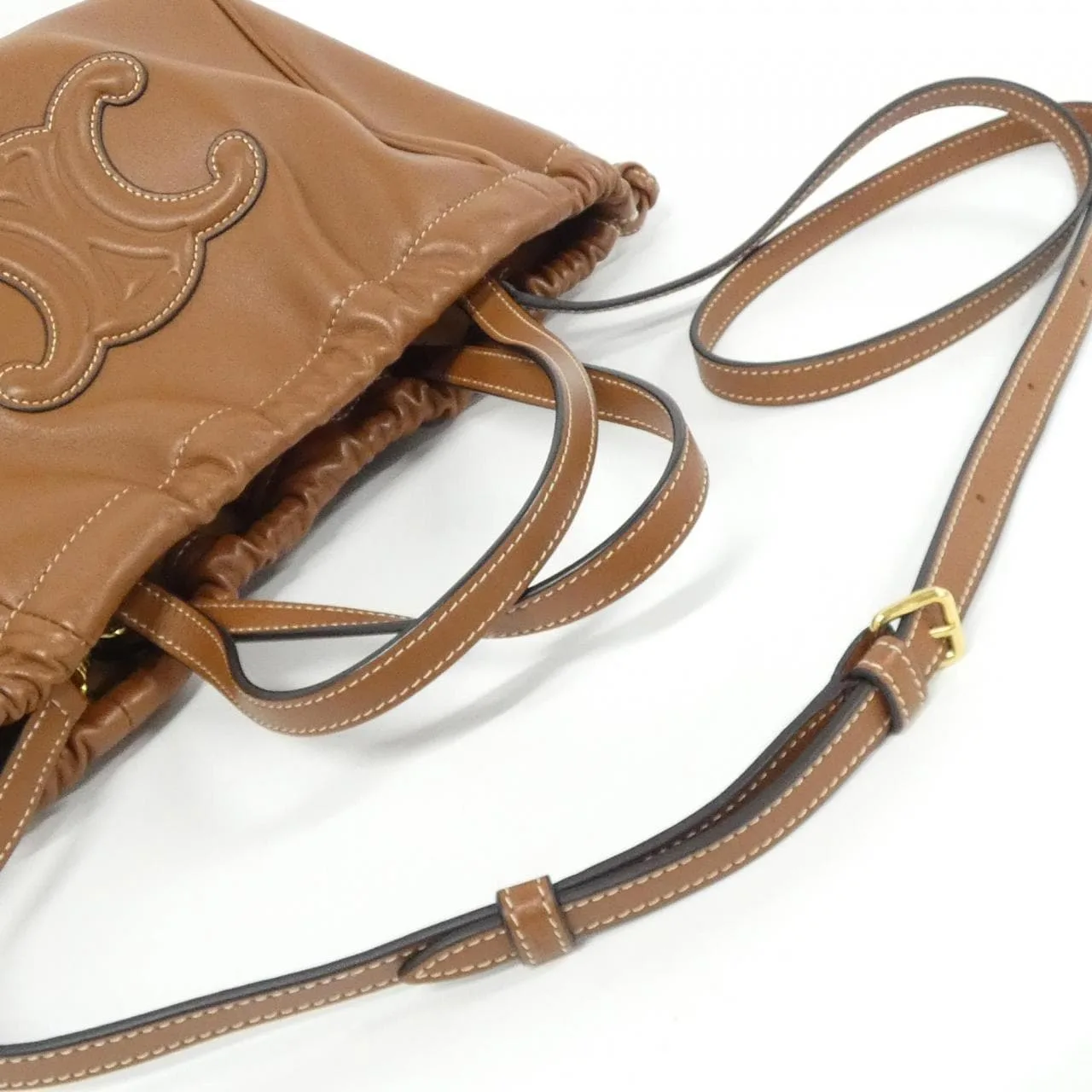 CELINE Cabas 111013DU3 Handbag Black Rank A - Thumbnail 5