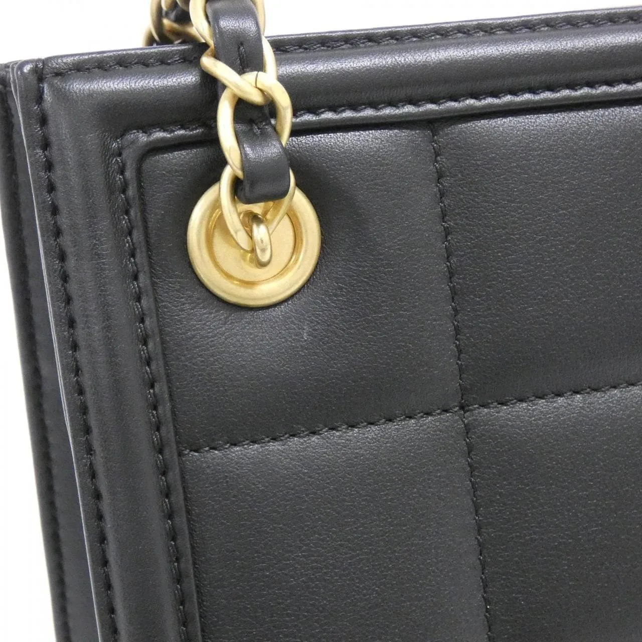 CHANEL AS5250 Shoulder Lambskin 黑色 羊皮 中古品A - 縮圖 5