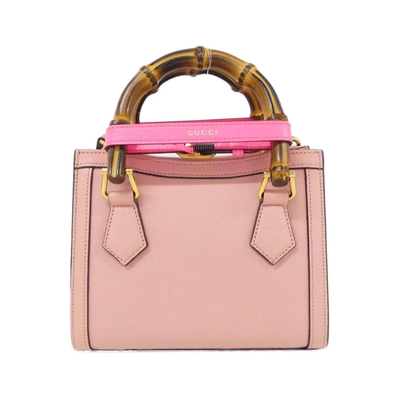 GUCCI Diana 655661 17QDT Handbag Leather Black Leather Rank A - Thumbnail 2