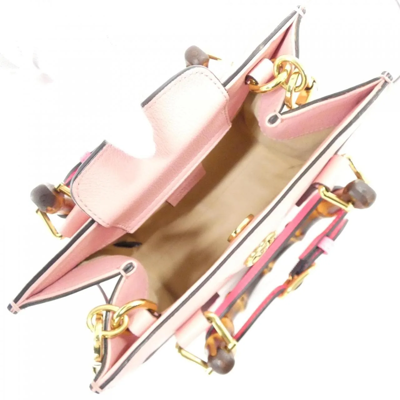 GUCCI Diana 655661 17QDT Handbag Leather Black Leather Rank A - Thumbnail 10