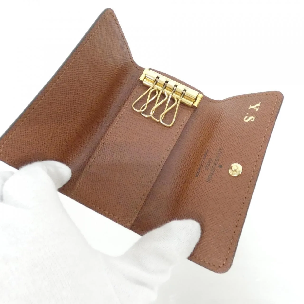 LOUIS VUITTON M69517 Key Case Monogram Black Monogram Rank A - Thumbnail 3