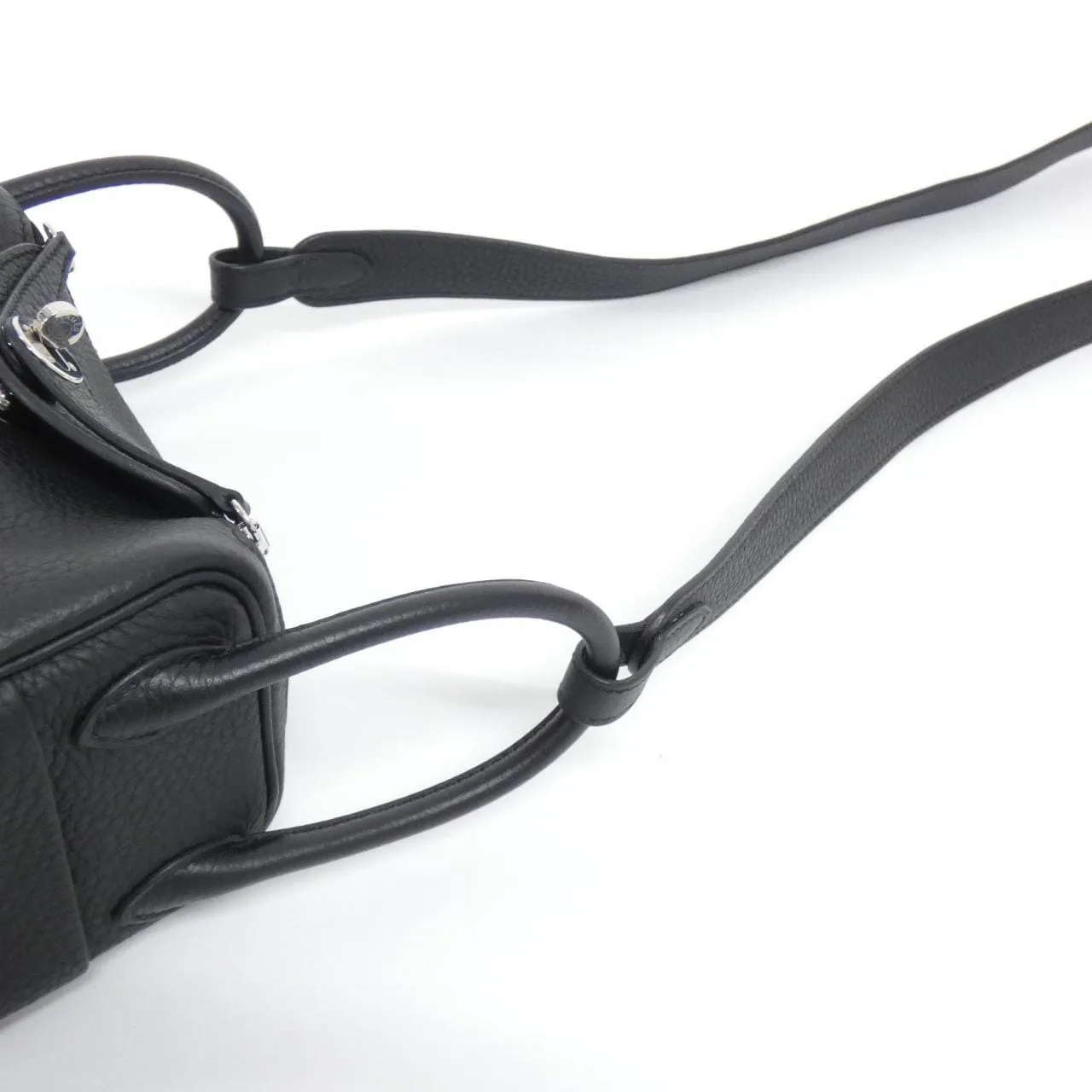 HERMES Lindy 079086CK Shoulder Clemence 黑色 Clemence 皮 中古品A - 縮圖 4