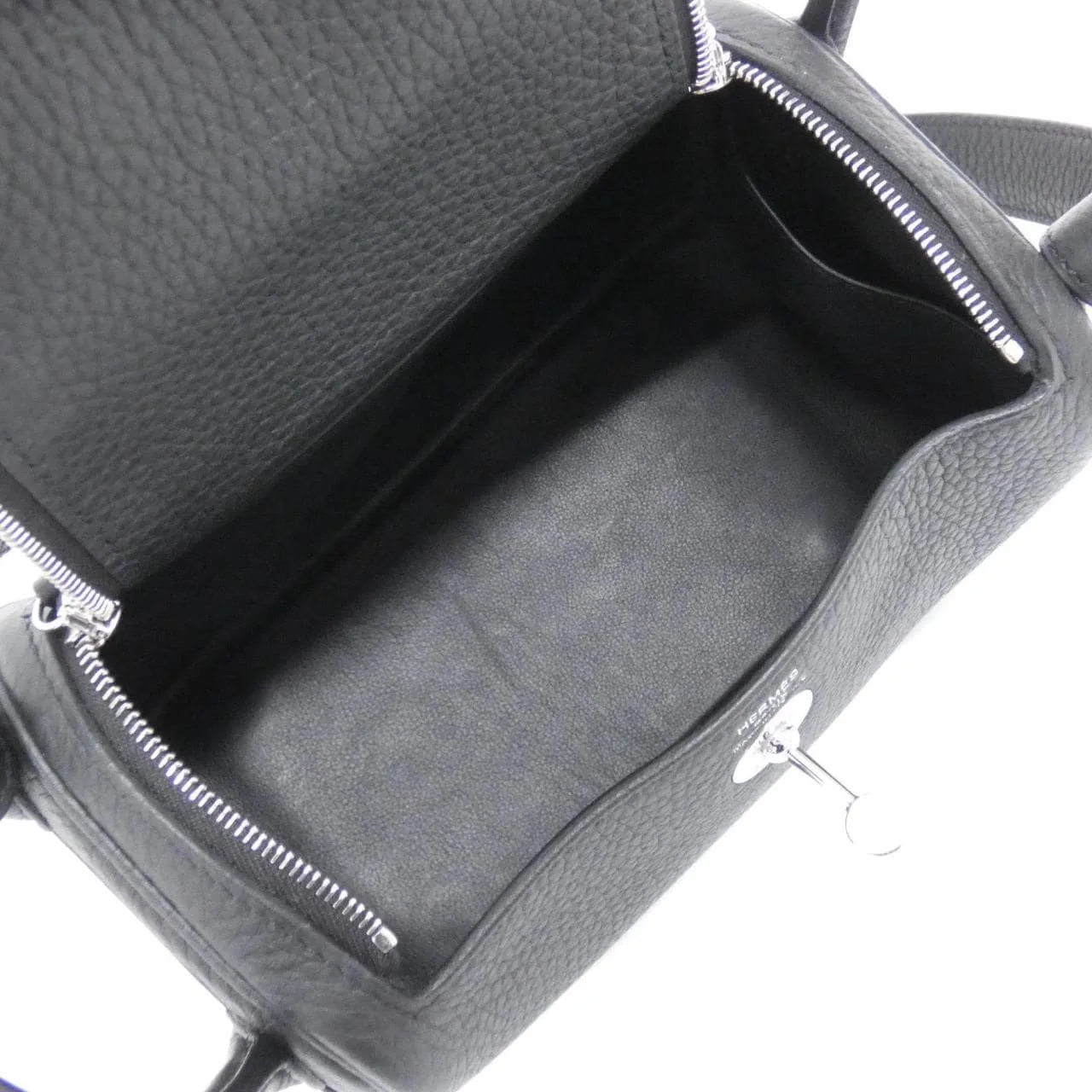 HERMES Lindy 079086CK Shoulder Clemence 黑色 Clemence 皮 中古品A - 縮圖 5