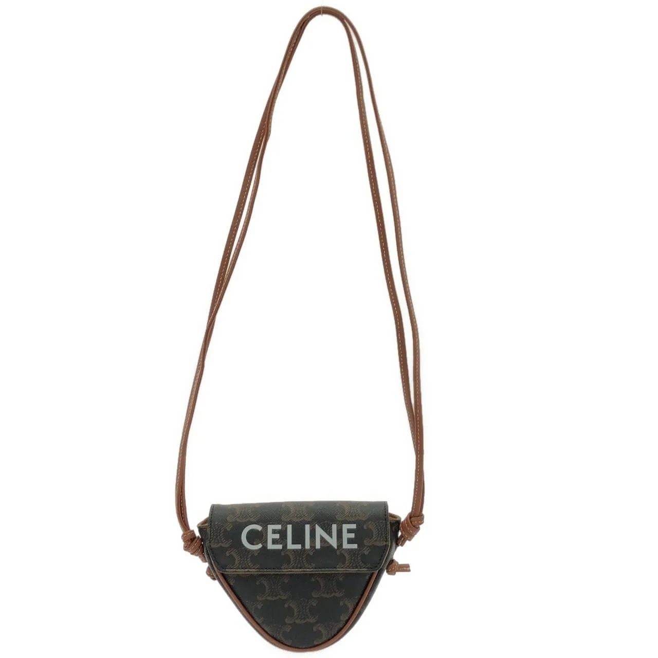 CELINE 10I192DM5 Shoulder Canvas Black