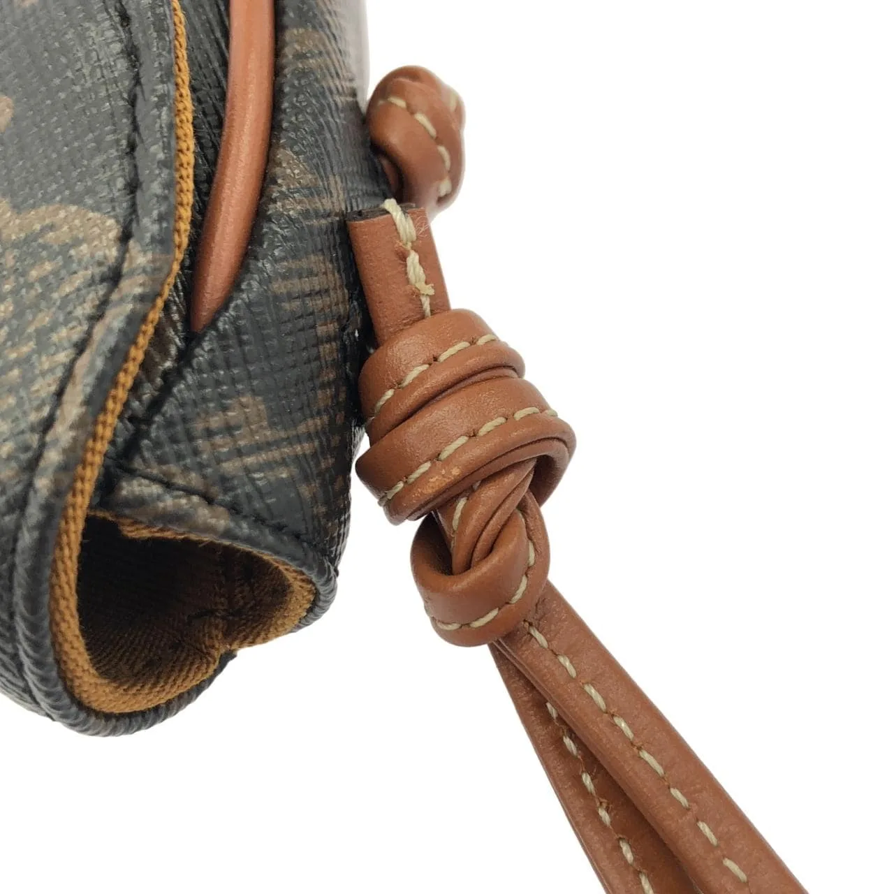 CELINE 10I192DM5 Shoulder Canvas 黑色 帆布 中古品A - 縮圖 4