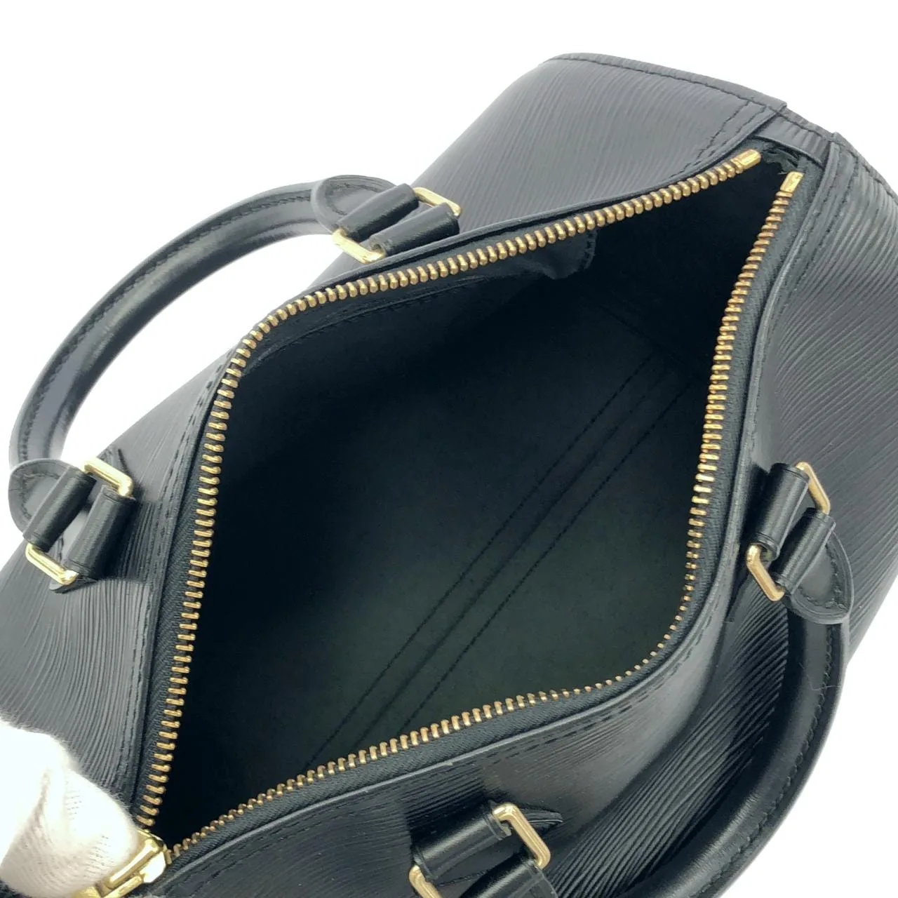 LOUIS VUITTON Speedy M43012 Boston Epi 黑色 Epi 中古品A - 縮圖 8