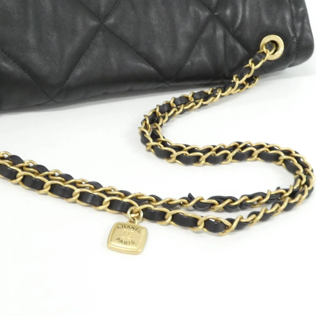CHANEL AS5727 Shoulder Lambskin 黑色 羊皮 中古品A - 縮圖 8