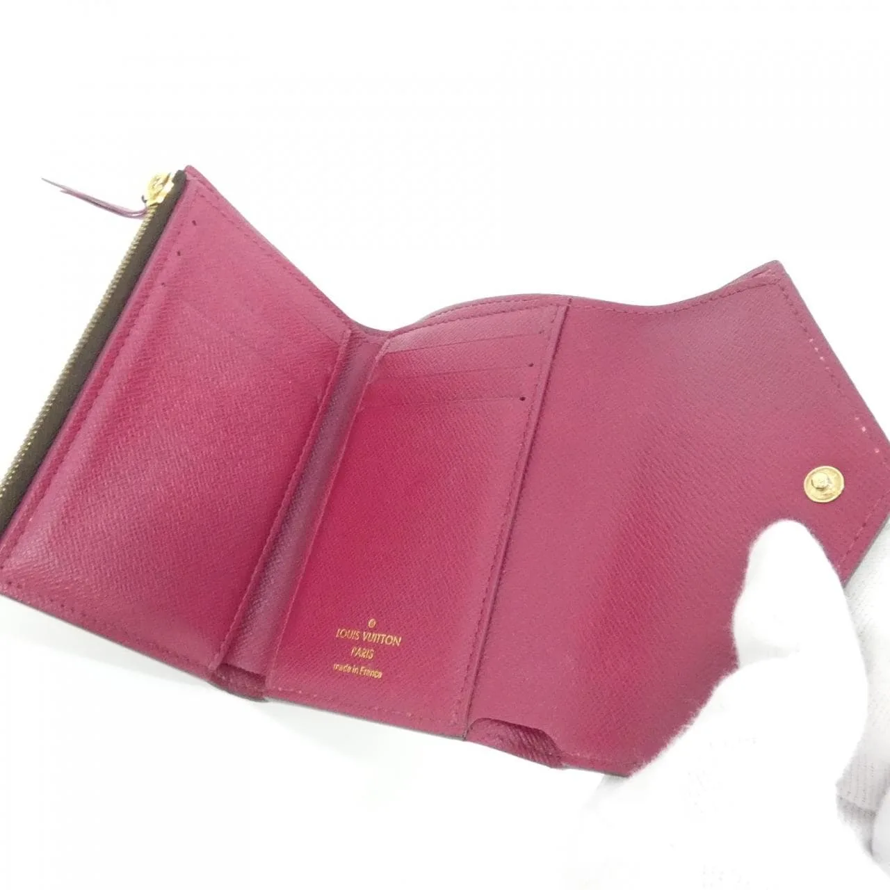 LOUIS VUITTON M41938 Wallet Monogram 黑色 Monogram 中古品A - 縮圖 5