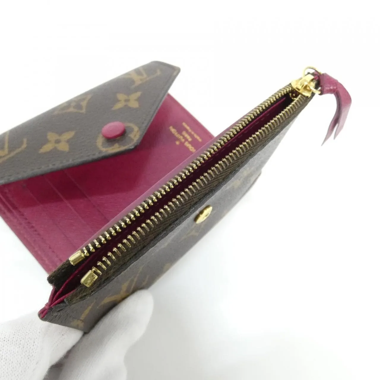 LOUIS VUITTON M41938 Wallet Monogram 黑色 Monogram 中古品A - 縮圖 9