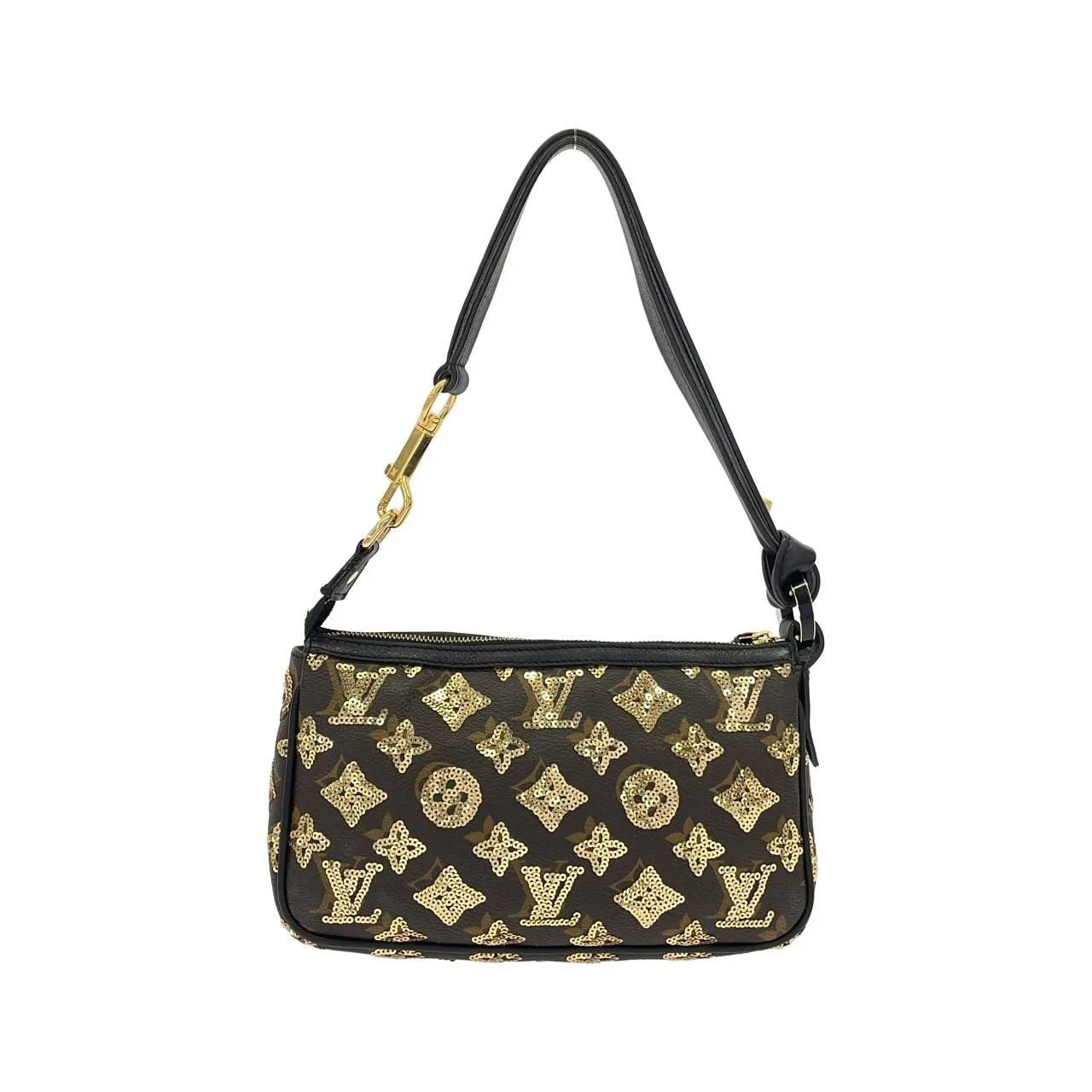 LOUIS VUITTON Pochette M40248 Pochette Monogram Gold Monogram Rank A - Thumbnail 2
