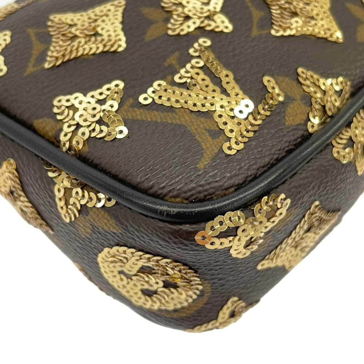 LOUIS VUITTON Pochette M40248 Pochette Monogram Gold Monogram Rank A - Thumbnail 3