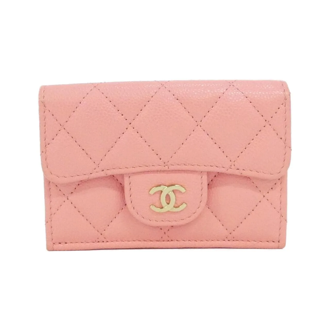 CHANEL Timeless Classic AP0230 Wallet Grained Calfskin Pink