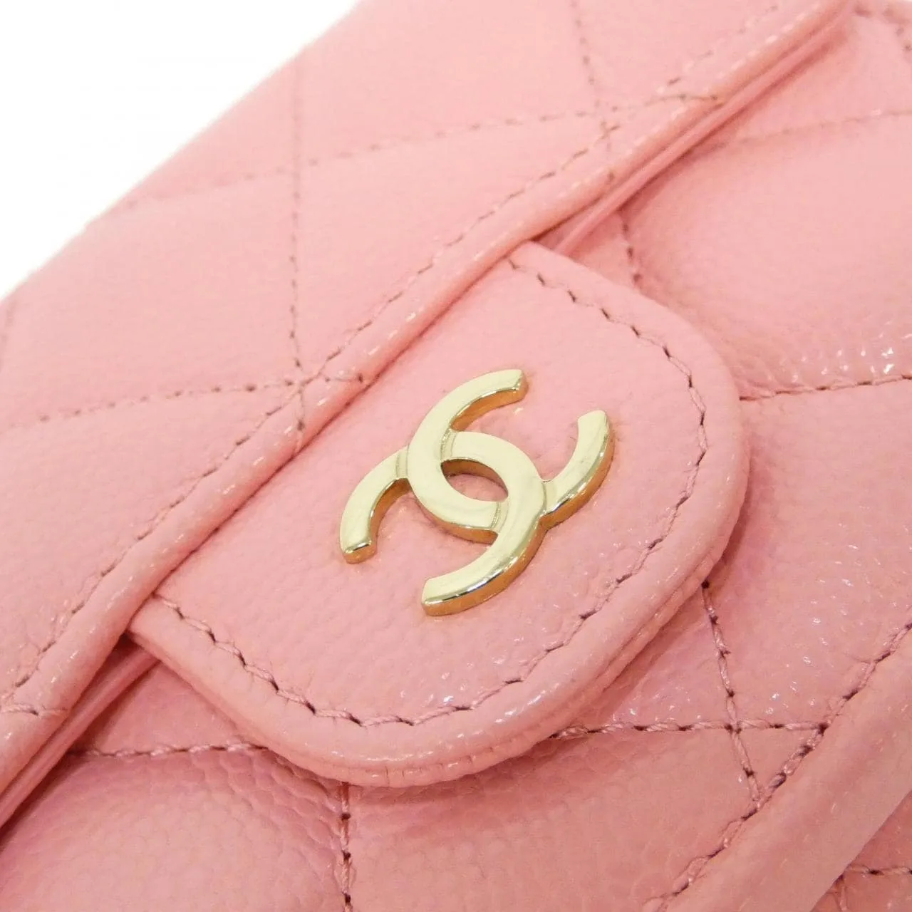 CHANEL Timeless Classic AP0230 Wallet Grained Calfskin Pink Grained Calfskin Rank A - Thumbnail 4
