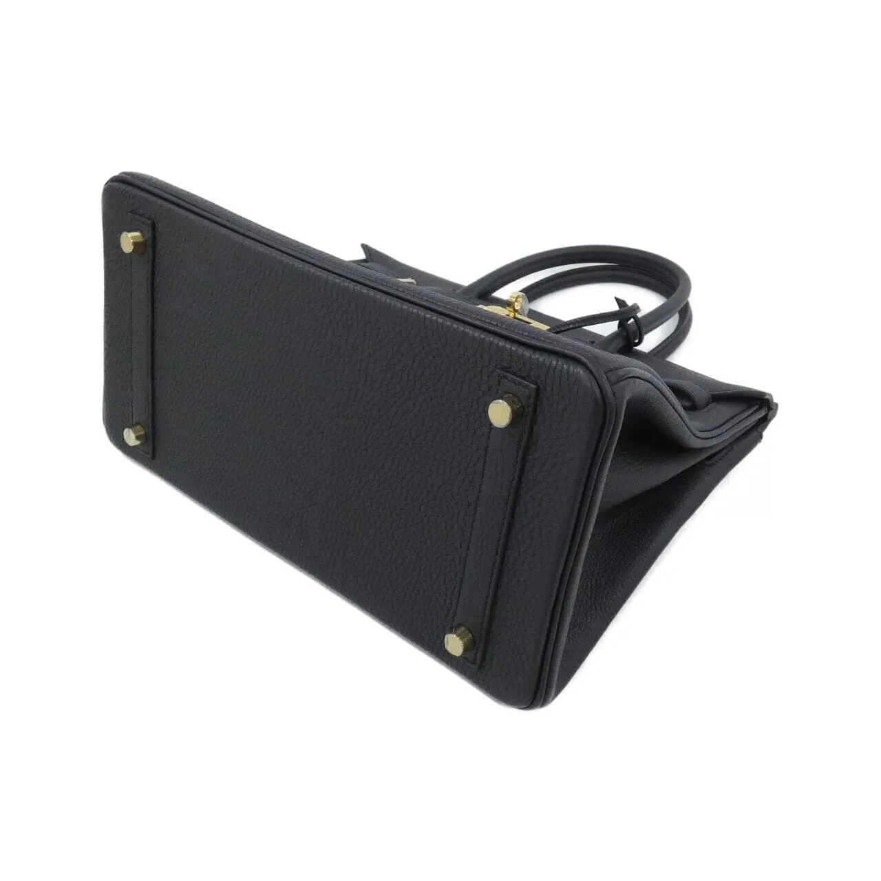 HERMES 027633CC Handbag Togo Black Togo Leather - Thumbnail 3