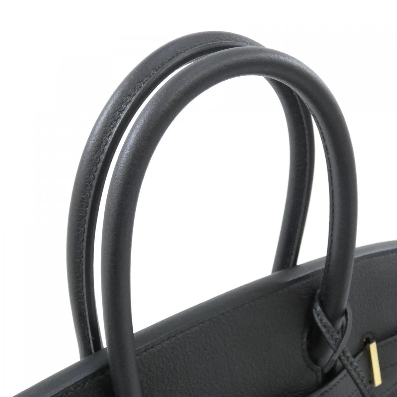 HERMES 027633CC Handbag Togo Black Togo Leather - Thumbnail 5